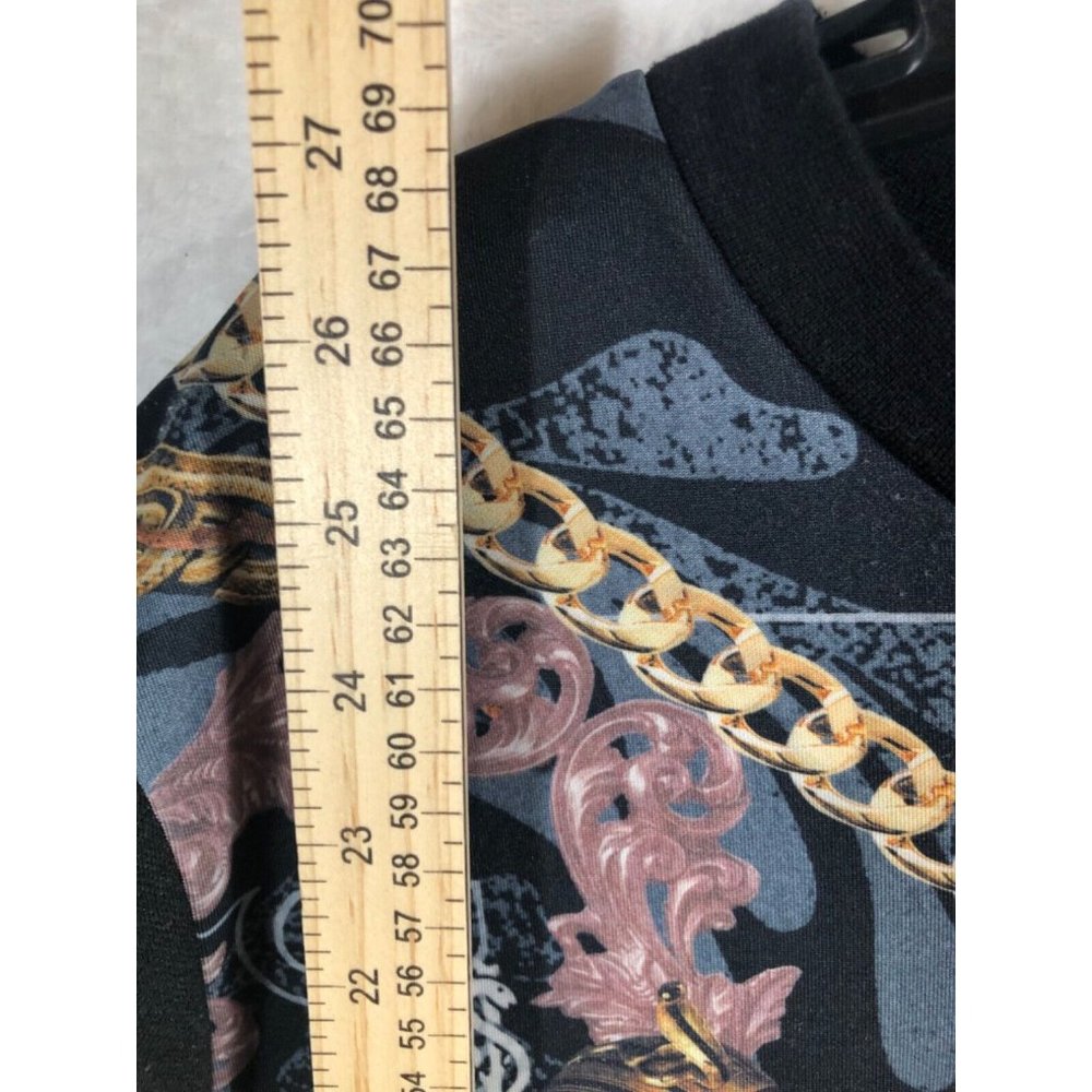 Crank Style Men's Pull Over Black & Gold Design Size Adult Large - Picture 9 of 9